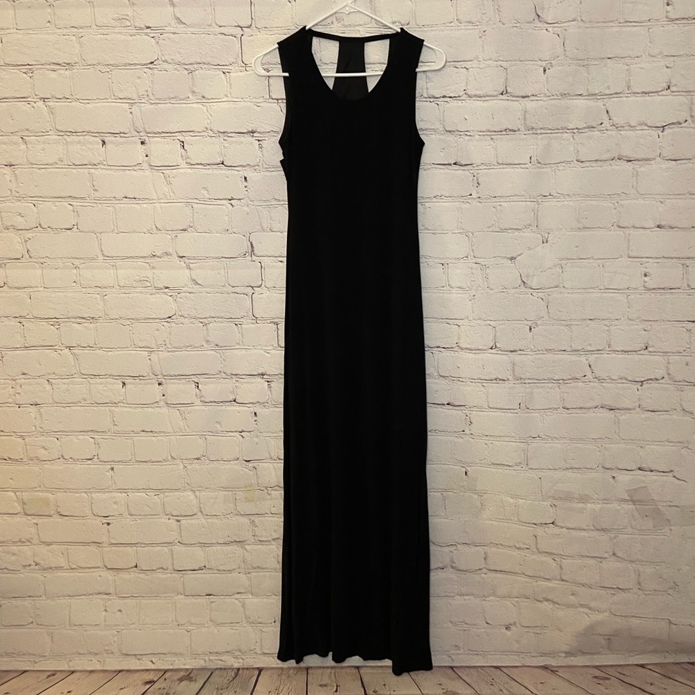 UA Los Angeles Black Sleeveless Maxi Dress